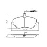 Set di 4 pastiglie freno BOSCH 0 986 494 484