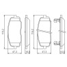 Set di 4 pastiglie freno BOSCH 0 986 494 491