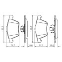 Set di 4 pastiglie freno BOSCH 0 986 494 492