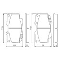 Set di 4 pastiglie freno BOSCH 0 986 494 497