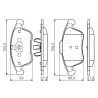 Set di 4 pastiglie freno BOSCH 0 986 494 556