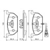 Set di 4 pastiglie freno BOSCH 0 986 494 721