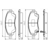 Set di 4 pastiglie freno BOSCH 0 986 495 132
