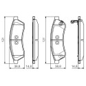 Set di 4 pastiglie freno BOSCH 0 986 495 168