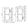 Set di 4 pastiglie freno BOSCH 0 986 495 352