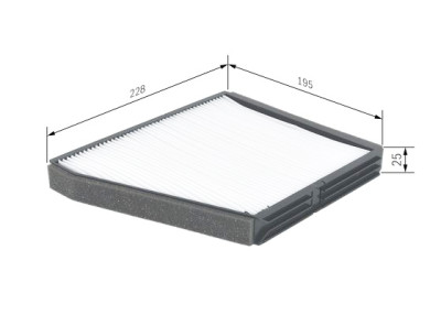 Filtro aria abitacolo BOSCH 1 987 432 105