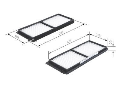 Filtro aria abitacolo BOSCH 1 987 432 275