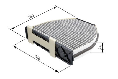 Filtro aria abitacolo BOSCH 1 987 432 326