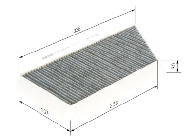 Filtro aria abitacolo BOSCH 1 987 432 348