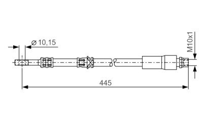Tubo freno BOSCH 1 987 476 455