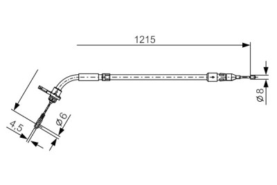 Cavo freno di stazionamento BOSCH 1 987 477 225