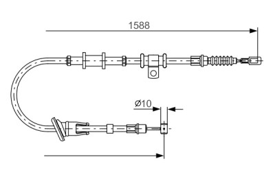 Cavo di azionamento del freno di stazionamento BOSCH 1 987 482 245