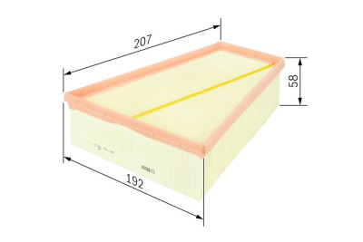 Filtro aria BOSCH F 026 400 139