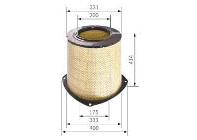 Filtro aria BOSCH F 026 400 207