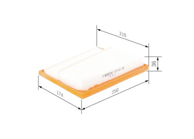 Filtro aria BOSCH F 026 400 388