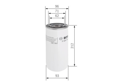 Filtro carburante BOSCH F 026 402 035