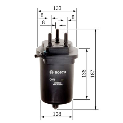 Filtro carburante BOSCH F 026 402 090
