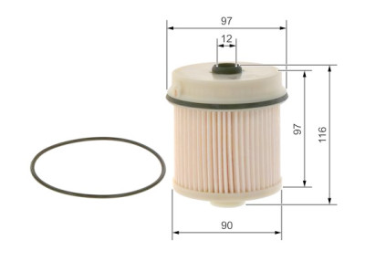 Filtro carburante BOSCH F 026 402 216