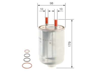 Filtro carburante BOSCH F 026 402 234