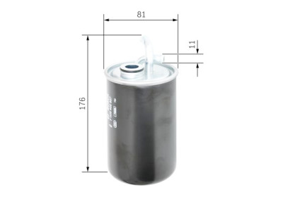 Filtro carburante BOSCH F 026 402 827