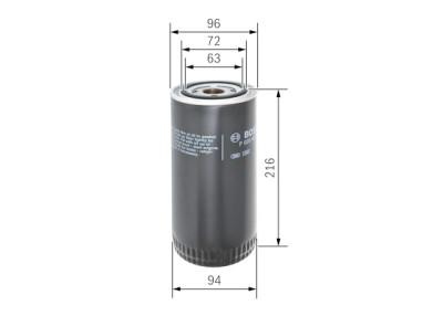 Filtro olio BOSCH F 026 407 110