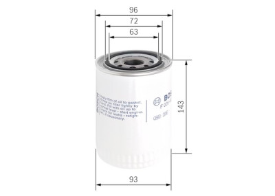 Filtro olio BOSCH F 026 407 121
