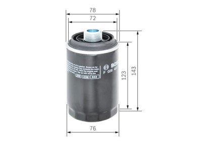 Filtro olio BOSCH F 026 407 179