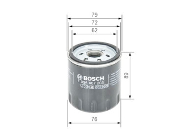 Filtro olio BOSCH F 026 407 203