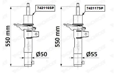 Ammortizzatore MONROE 742116SP