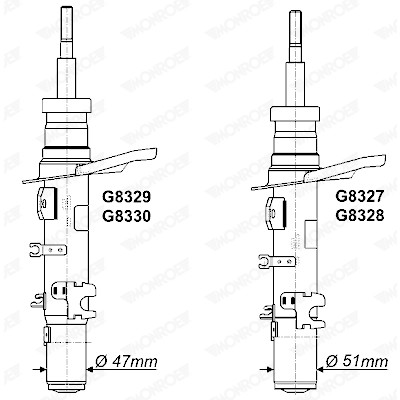 Ammortizzatore MONROE G8329