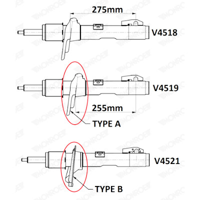 Ammortizzatore MONROE V4519