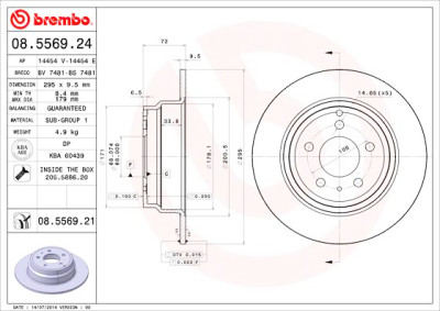 Set di dischi freno COATED DISC LINE