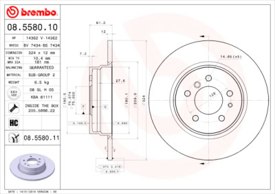 Set di dischi freno COATED DISC LINE