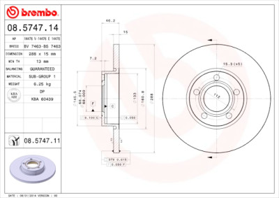 Set di dischi freno COATED DISC LINE