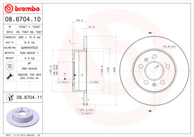 Set di dischi freno COATED DISC LINE