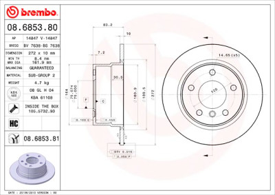 Set di dischi freno COATED DISC LINE