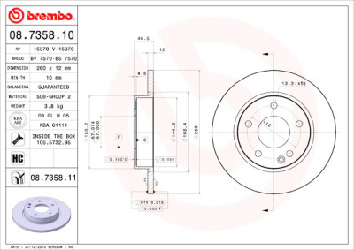 Set di dischi freno COATED DISC LINE
