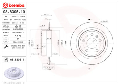 Set di dischi freno COATED DISC LINE