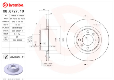 Set di dischi freno COATED DISC LINE