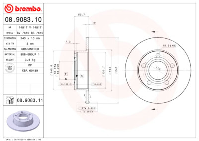 Set di dischi freno COATED DISC LINE