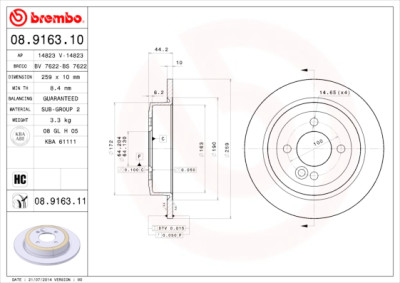 Set di dischi freno COATED DISC LINE