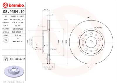 Set di dischi freno COATED DISC LINE