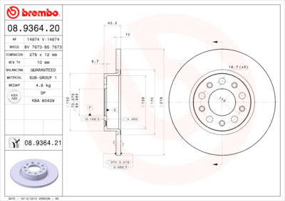 Set di dischi freno COATED DISC LINE