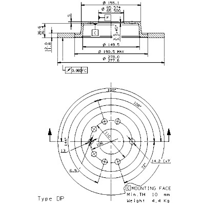 Set di dischi freno COATED DISC LINE