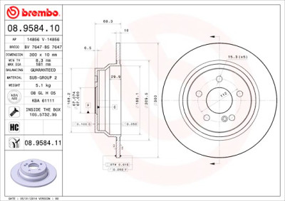 Set di dischi freno COATED DISC LINE