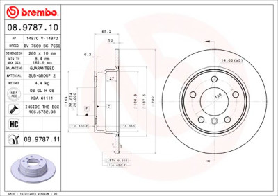 Set di dischi freno COATED DISC LINE
