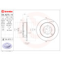 Set dischi freno BREMBO COATED DISC LINE 08.A273.11