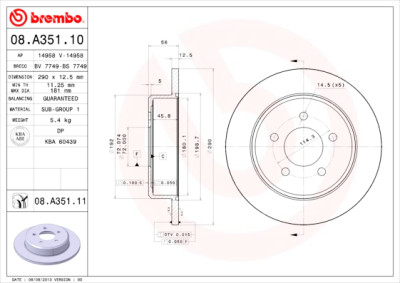 Set di dischi freno COATED DISC LINE