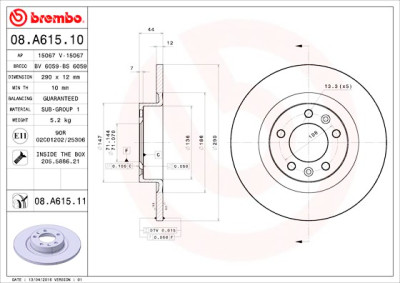 Set di dischi freno COATED DISC LINE