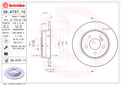 Set di dischi freno COATED DISC LINE